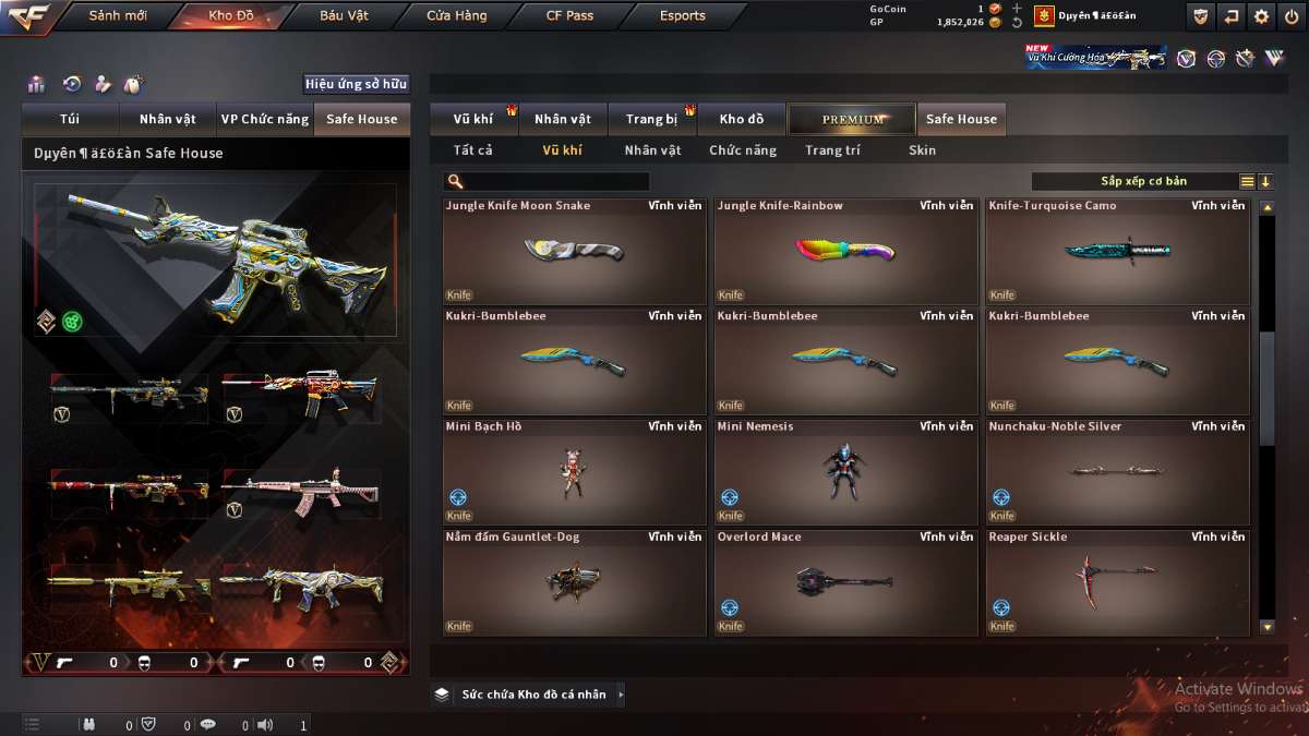 shop acc cf uy tin gia re
